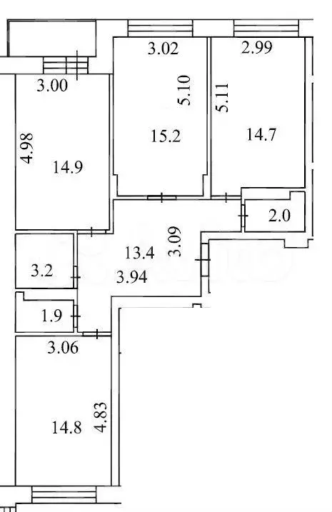 3-к. квартира, 81,8 м, 5/8 эт. - Фото 0