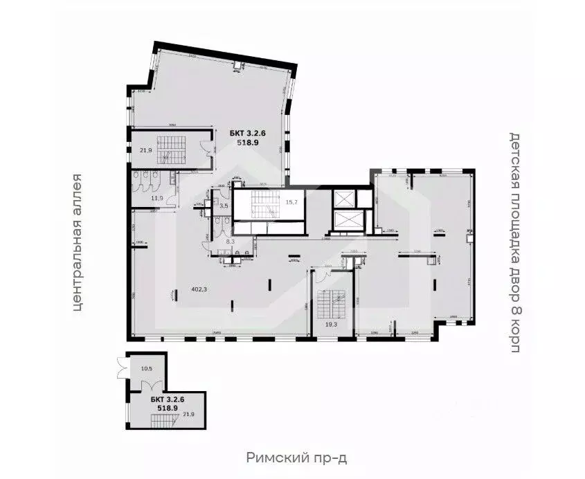 Торговая площадь в Московская область, Ленинский городской округ, пос. ... - Фото 1