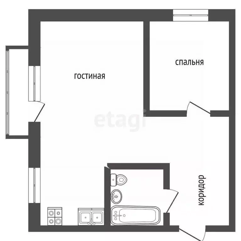 2-к кв. Мордовия, Саранск ул. Володарского, 92 (36.5 м) - Фото 2