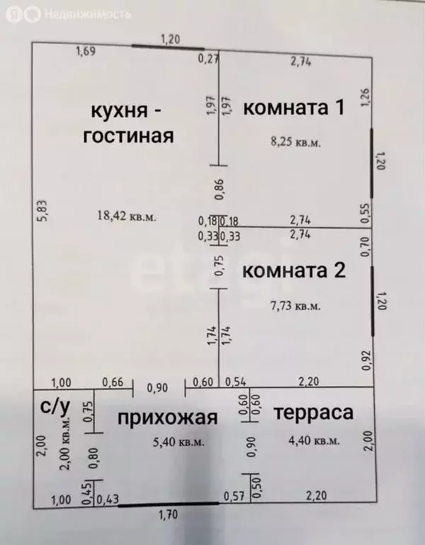 Дом в Сыктывкар, территория Дырносский, СНТ Энергетик (46.2 м) - Фото 1