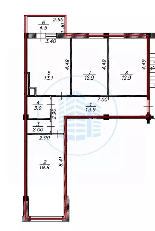 3-к кв. Ставропольский край, Ессентуки Никольская ул., 15А/5 (78.7 м) - Фото 2