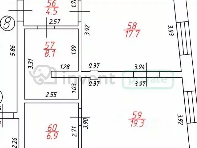 2-к кв. Калининградская область, Зеленоградск ул. Пугачева, 4А (57.0 ... - Фото 2