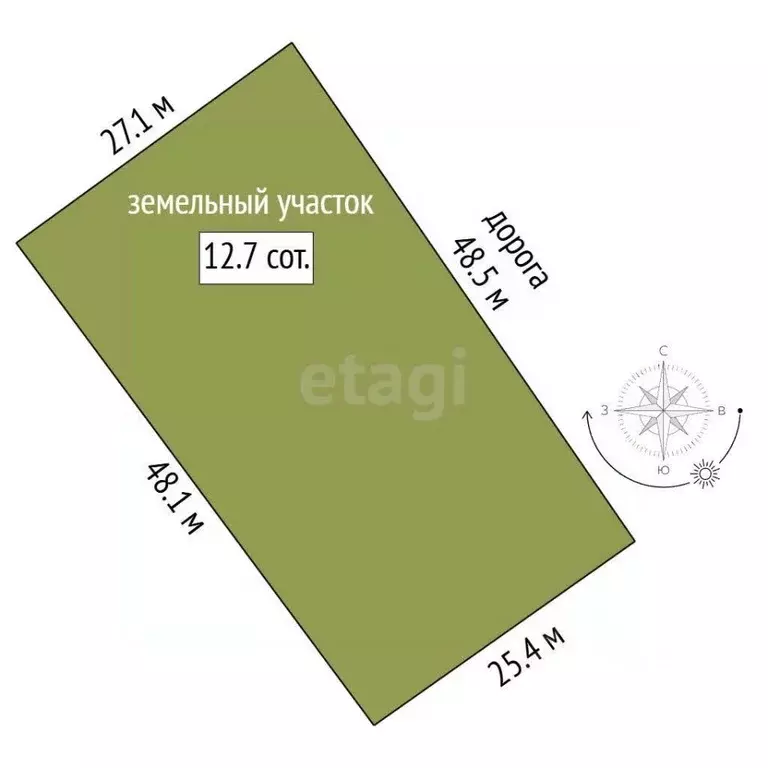 Участок в Севастополь СК Теремок тер., 156 (12.7 сот.) - Фото 2