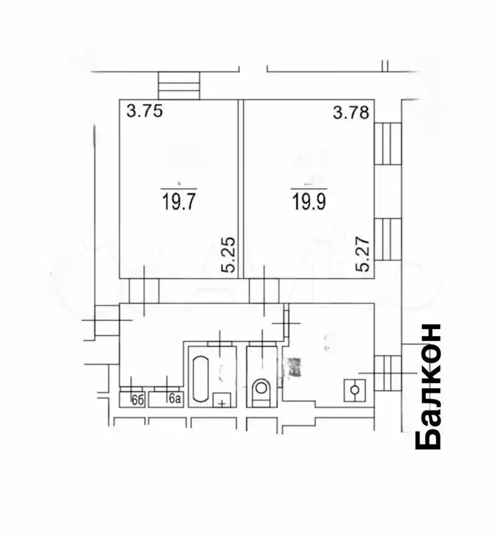 2-к. квартира, 61 м, 6/10 эт. - Фото 0