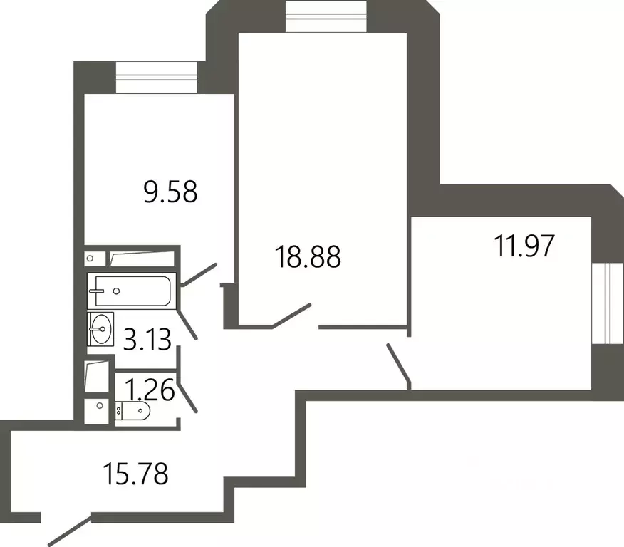 2-к кв. Московская область, Подольск Климовск мкр, ул. Советская, 18к2 ... - Фото 1