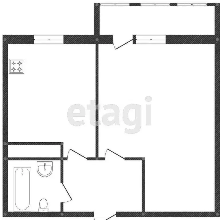 1-комнатная квартира: Краснодар, улица имени Героя Ростовского, 8к5 ... - Фото 0