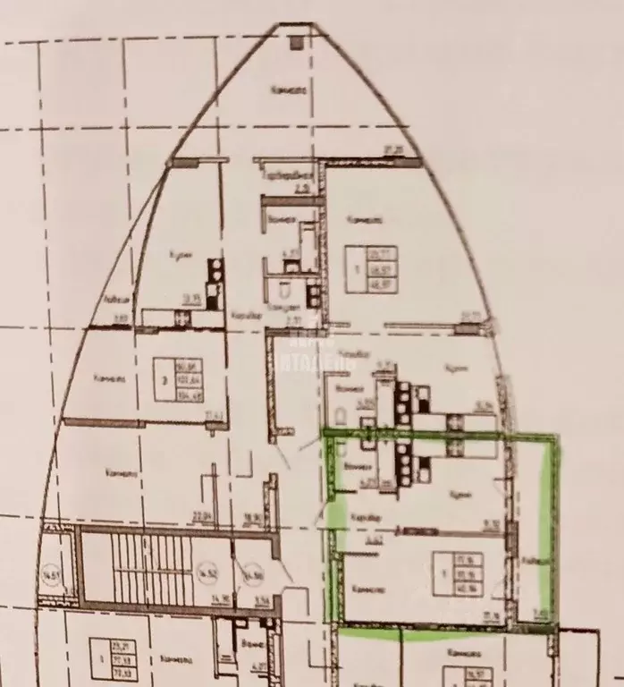 1-к кв. Воронежская область, Воронеж ул. Остужева, 2/1 (40.9 м) - Фото 2