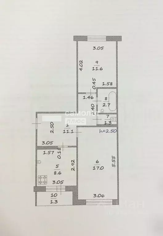 2-к кв. Марий Эл, Йошкар-Ола ул. Прохорова, 32Б (53.6 м) - Фото 1