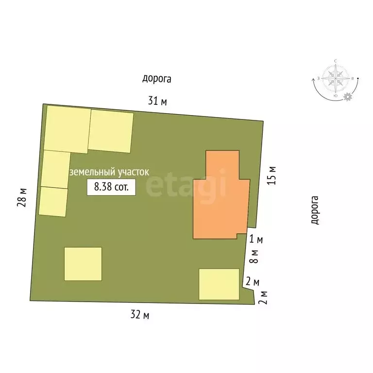 Дом в Альметьевск, улица Герцена (65.8 м) - Фото 2