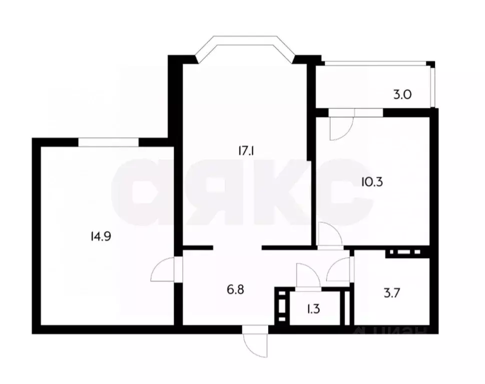 2-к кв. Краснодарский край, Анапа ул. Крылова, 13к2 (55.0 м) - Фото 1