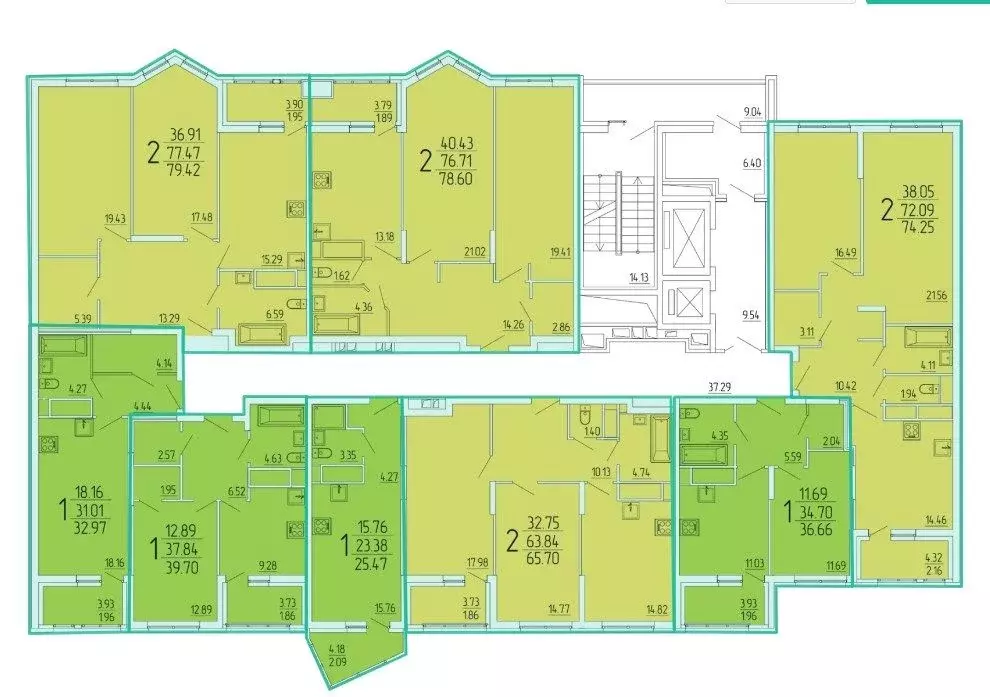 2-к кв. Пензенская область, Пенза ул. Кордон Студеный, 48 (79.5 м) - Фото 2