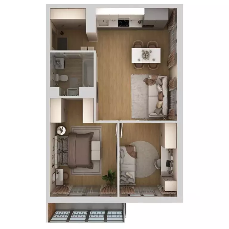 3-к кв. Пермский край, Пермь ул. Капитана Гастелло, 15 (57.6 м) - Фото 2