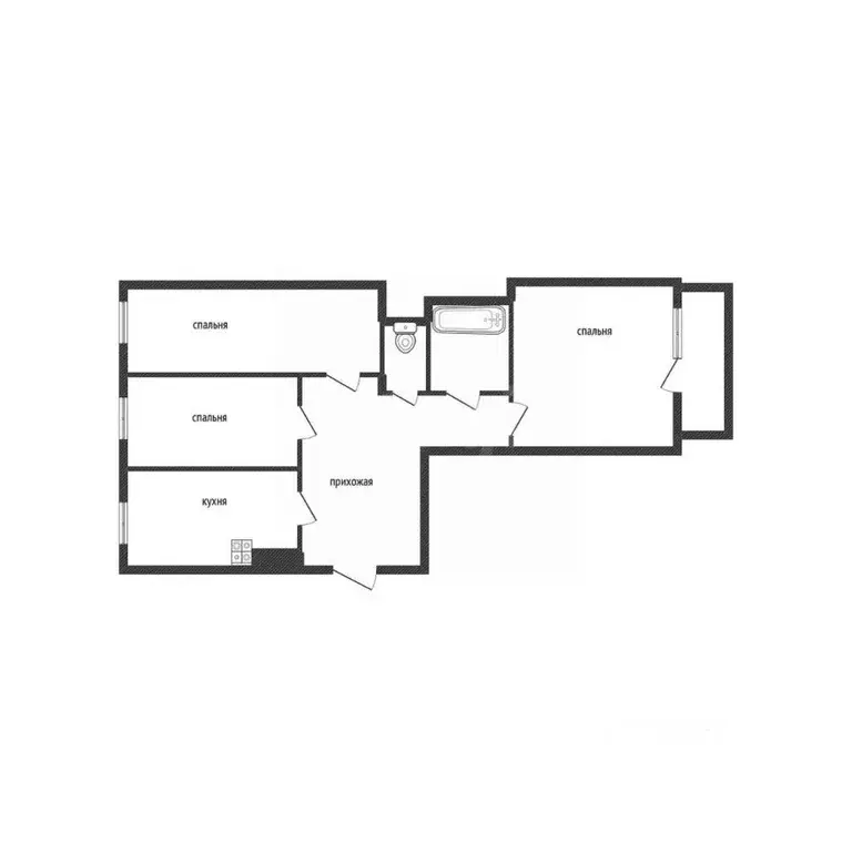 3-к кв. Алтайский край, Бийск ул. Михаила Митрофанова, 2/3 (48.0 м) - Фото 1
