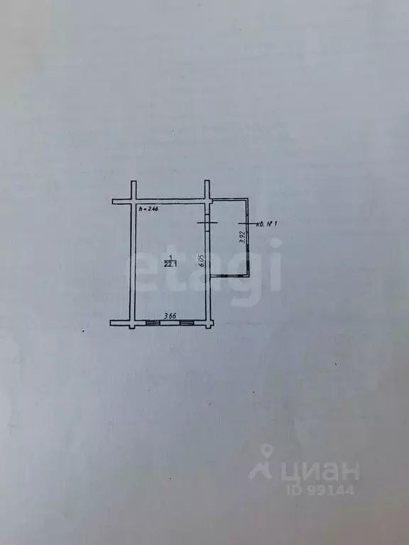 1-к кв. Владимирская область, Костерево г. Петушинский муниципальный ... - Фото 2