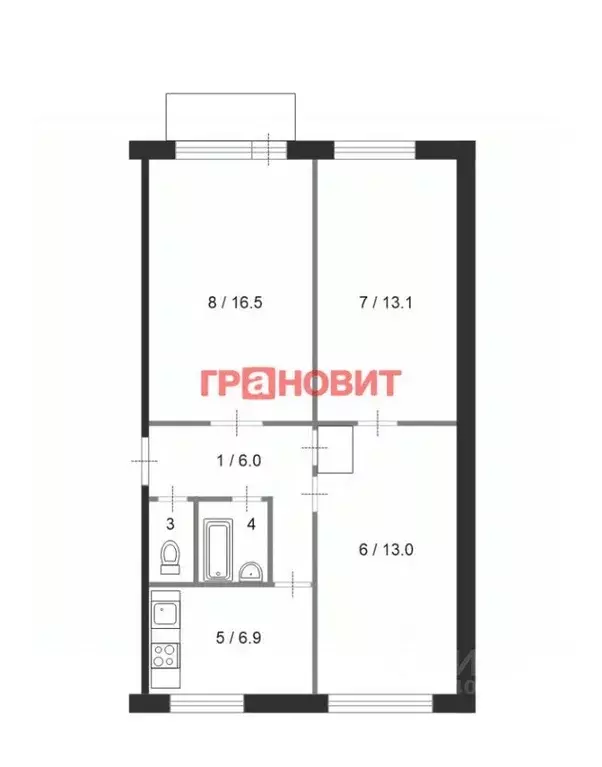 3-к кв. Новосибирская область, Новосибирск Затулинский жилмассив, ул. ... - Фото 2