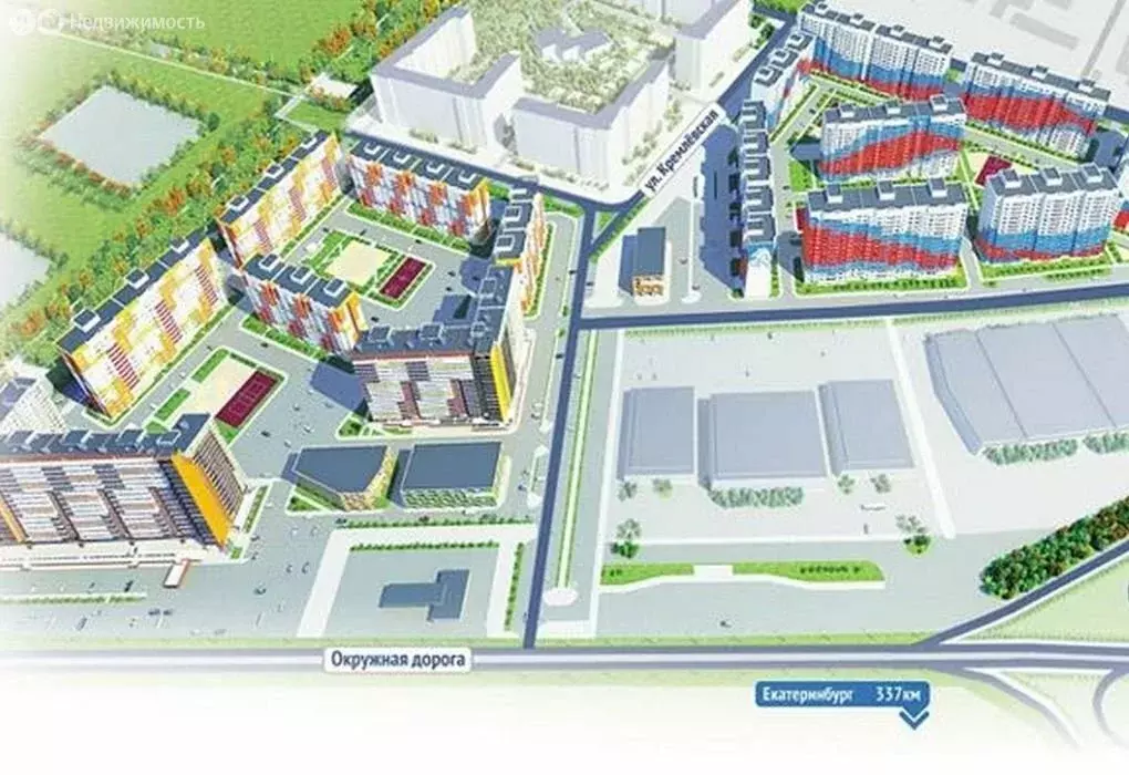 1-комнатная квартира: Тюмень, Кремлёвская улица, 110к2 (41.9 м) - Фото 2