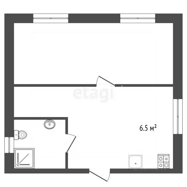 1-к кв. Ставропольский край, Кисловодск ул. Авиации (26.0 м) - Фото 2