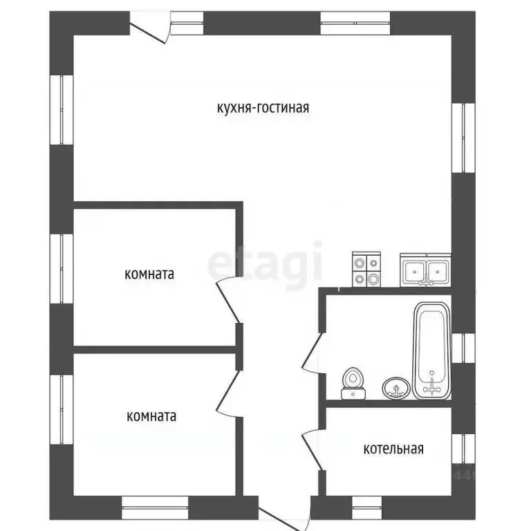 Дом в Тюменская область, Тюмень СОСН Березка-3 тер., ул. 27-я (100 м) - Фото 0
