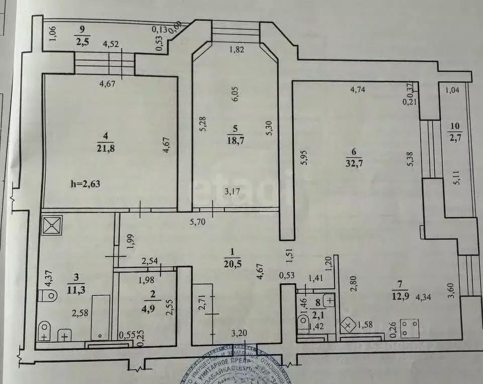 3-к кв. Забайкальский край, Чита ул. Бутина, 123 (124.9 м) - Фото 2
