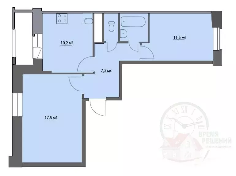 2-к кв. Московская область, Химки ул. Германа Титова, 6 (50.7 м) - Фото 2