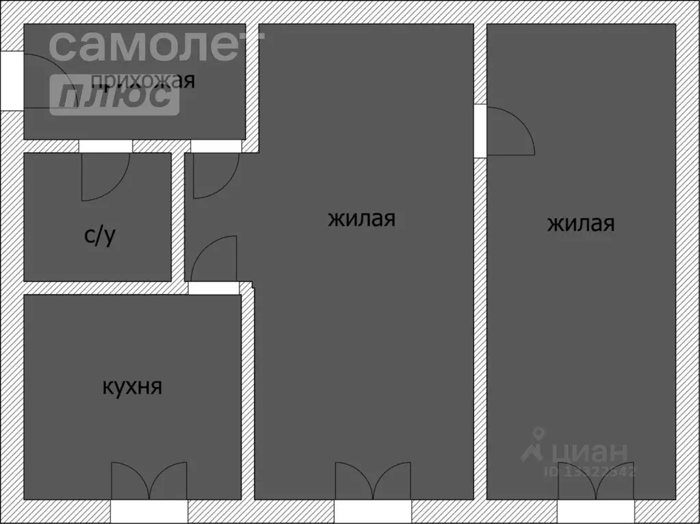 2-к кв. Смоленская область, Смоленск ул. Докучаева, 11 (43.8 м) - Фото 1