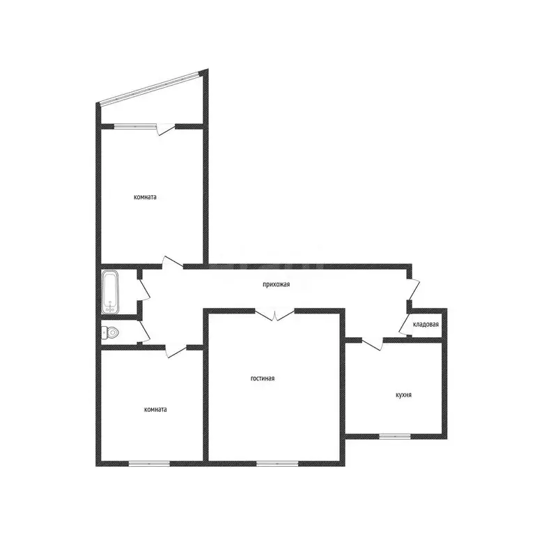 3-комнатная квартира: Бийск, Ленинградская улица, 55 (65.5 м) - Фото 1