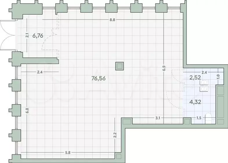 Продам помещение свободного назначения, 90.16 м - Фото 0