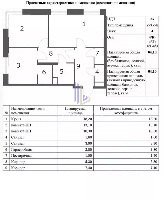 2-к кв. Москва Летниковская ул., 4С5 (64.1 м) - Фото 0