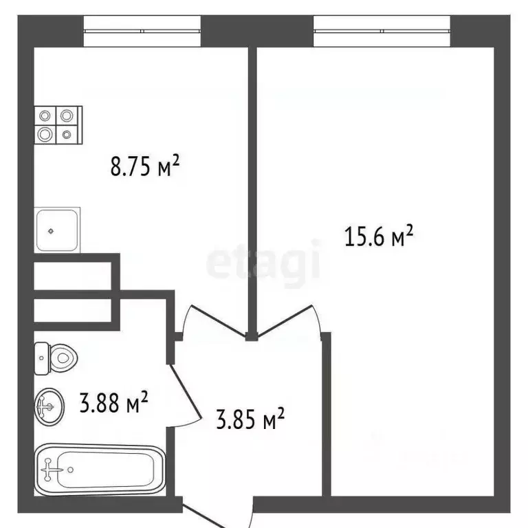 2-к кв. Ярославская область, Рыбинск ул. Ворошилова, 32 (53.0 м) - Фото 1