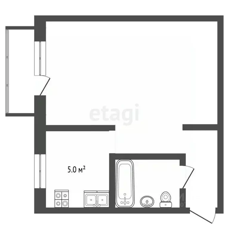 1-к кв. Ярославская область, Рыбинск Целинная ул., 10 (32.1 м) - Фото 2