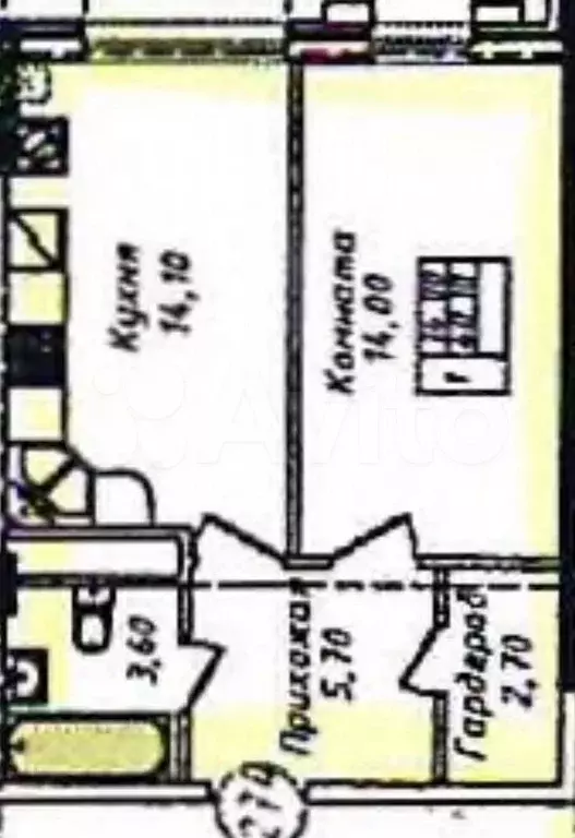 1-к. квартира, 40,1 м, 5/8 эт. - Фото 0