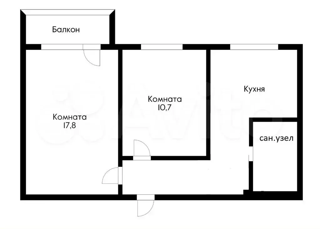 2-к. квартира, 48 м, 8/9 эт. - Фото 0