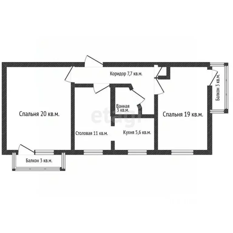 3-к кв. Краснодарский край, Новороссийск Суворовская ул., 52 (71.9 м) - Фото 1