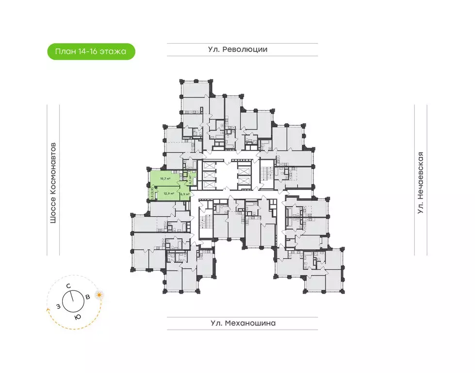 1-комнатная квартира: Пермь, улица Механошина, 16 (47.1 м) - Фото 1