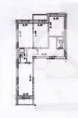 3-к кв. Новосибирская область, Новосибирск ул. Титова, 232/1 (75.4 м) - Фото 1