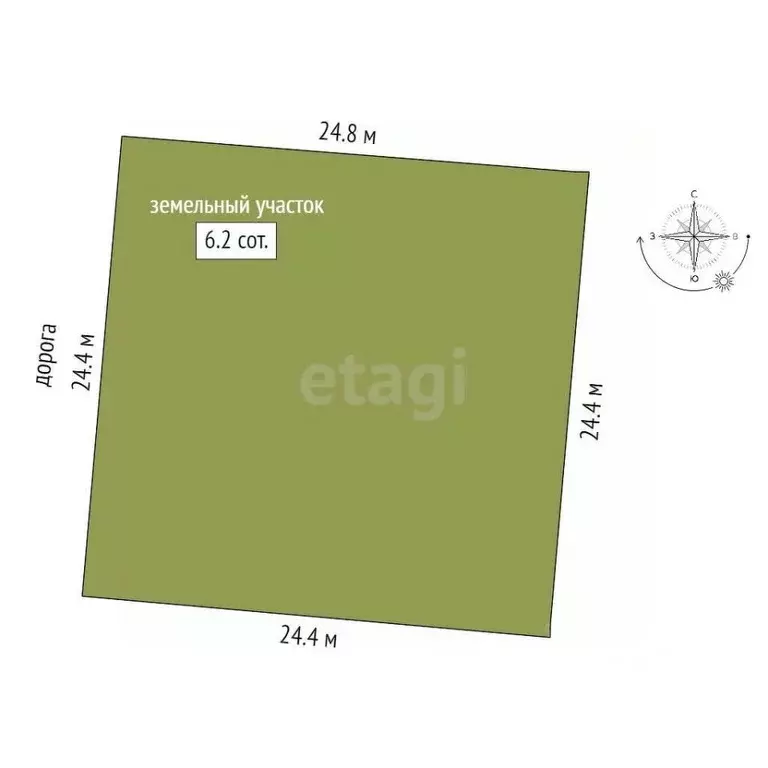 Участок в Крым, Феодосия ул. Ворун (6.2 сот.) - Фото 2