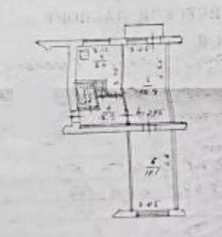2-к кв. Крым, Симферополь просп. Кирова, 68 (52.1 м) - Фото 2