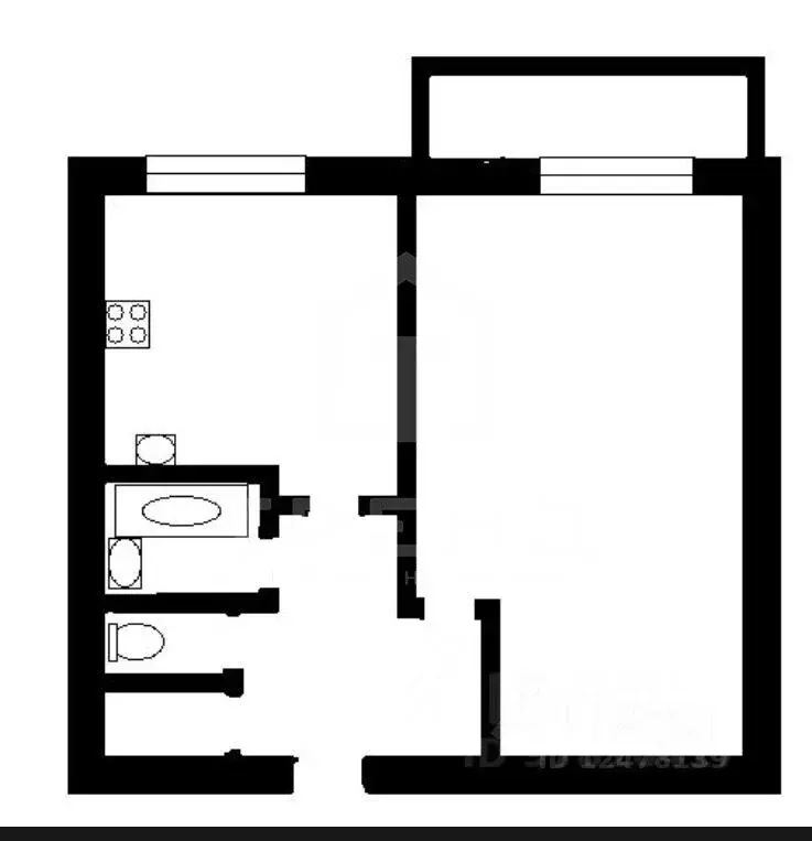 1-к кв. Санкт-Петербург ул. Латышских Стрелков, 11К2 (32.6 м) - Фото 1