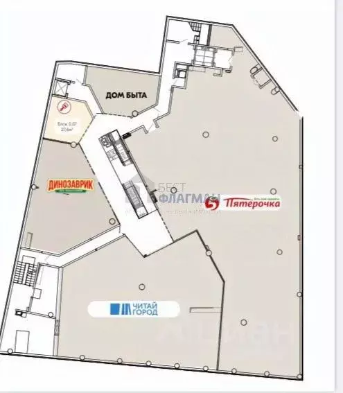 Торговая площадь в Москва Большая Семеновская ул., 20 (27 м) - Фото 2