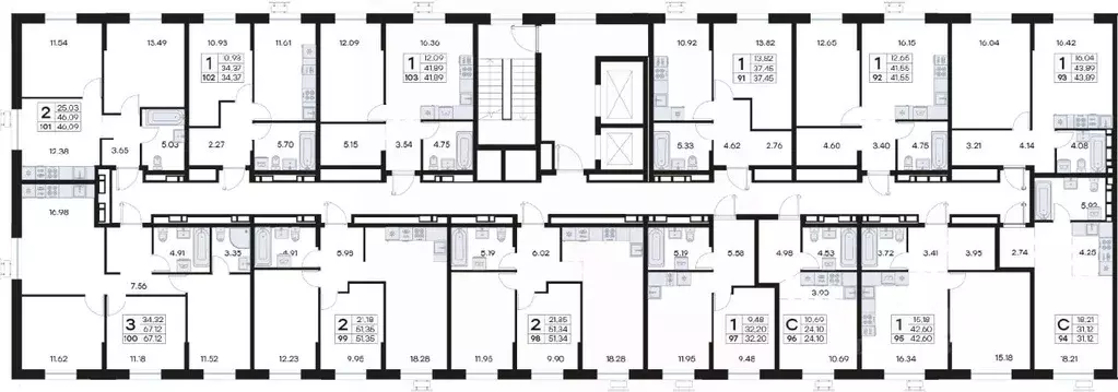 Студия Приморский край, Владивосток Катерная ул., 31/2 (24.1 м) - Фото 1