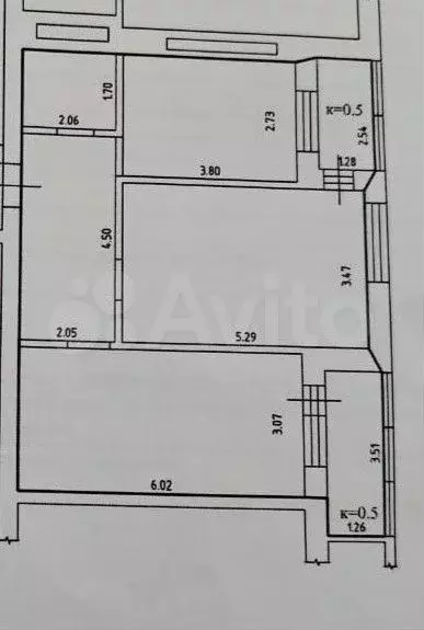 2-к. квартира, 64 м, 5/9 эт. - Фото 0