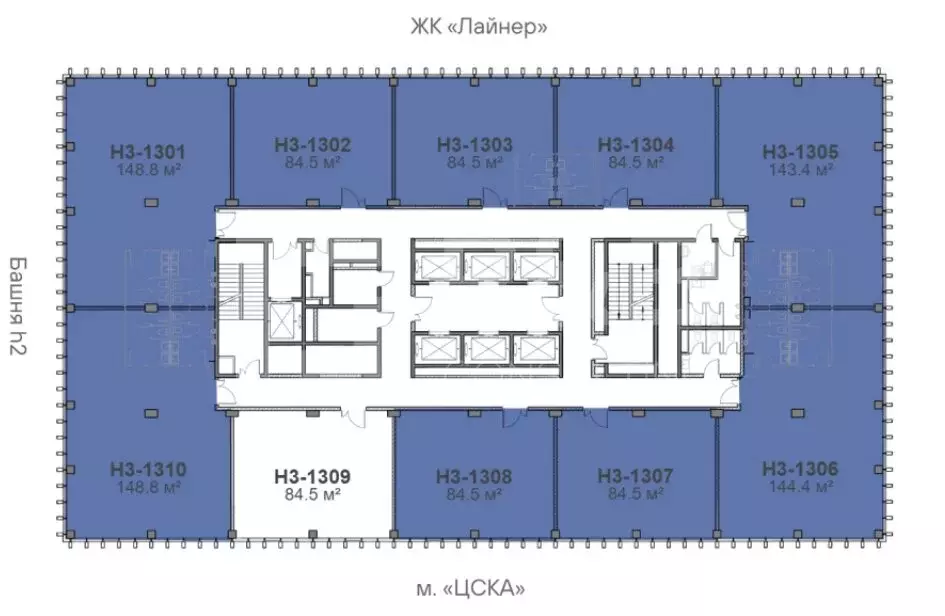 Офис (144.4 м) - Фото 1