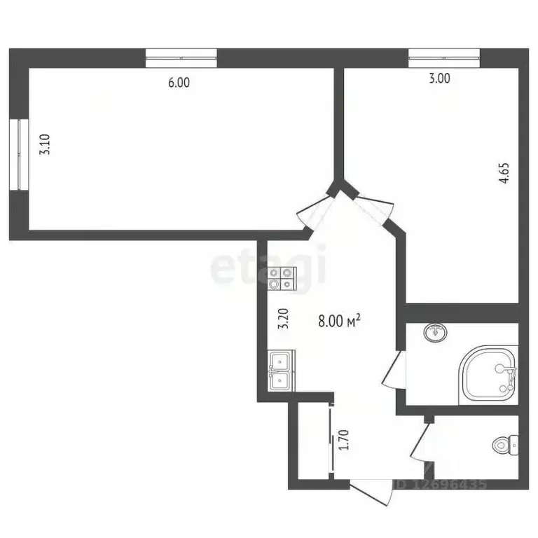 2-к кв. Москва Южнобутовская ул., 72К3 (46.0 м) - Фото 1