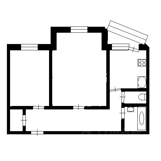 2-к кв. Ханты-Мансийский АО, Сургут ул. Профсоюзов, 24 (62.0 м) - Фото 1