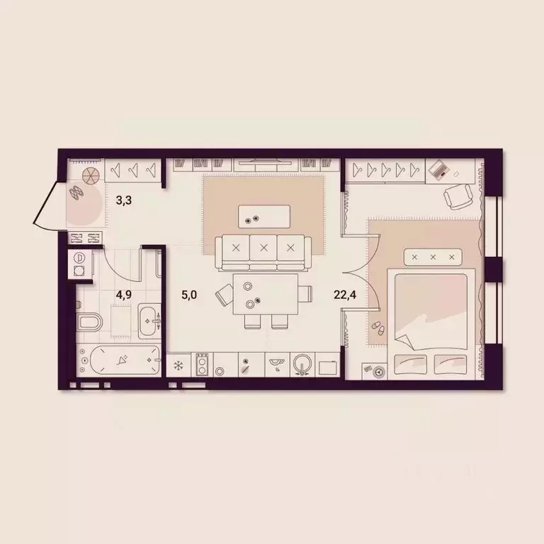 1-к кв. Приморский край, Артем ул. Куйбышева, 11А (35.76 м) - Фото 1