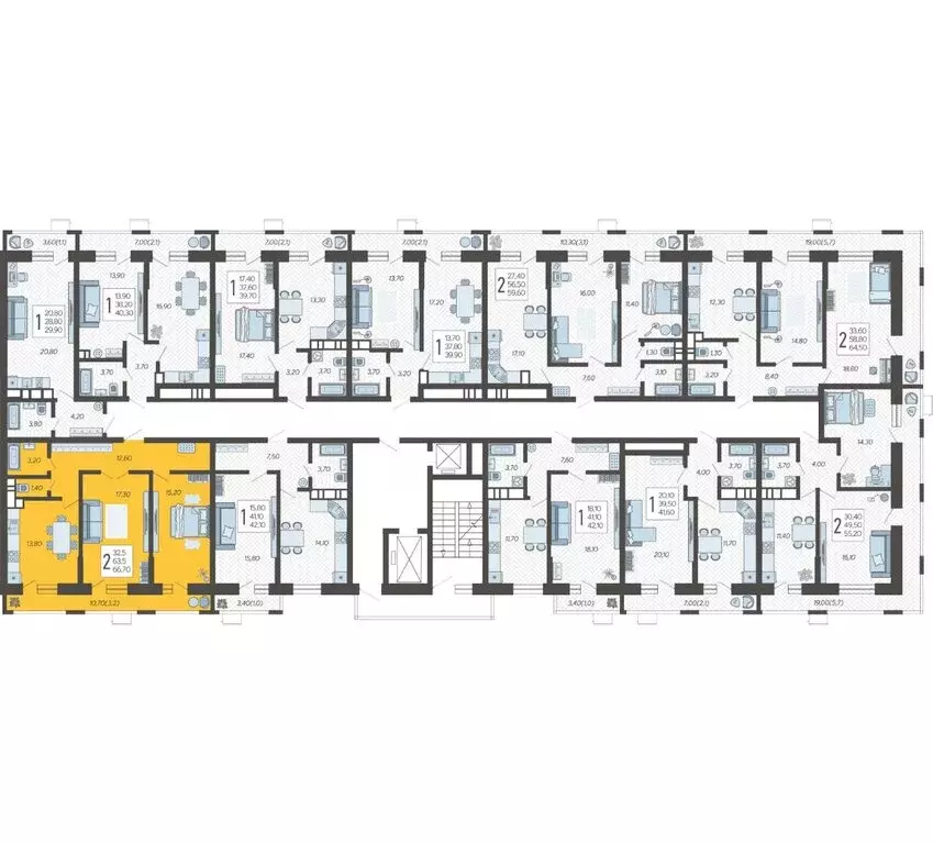 2-комнатная квартира: Краснодар, микрорайон 9-й километр, Ярославская ... - Фото 2