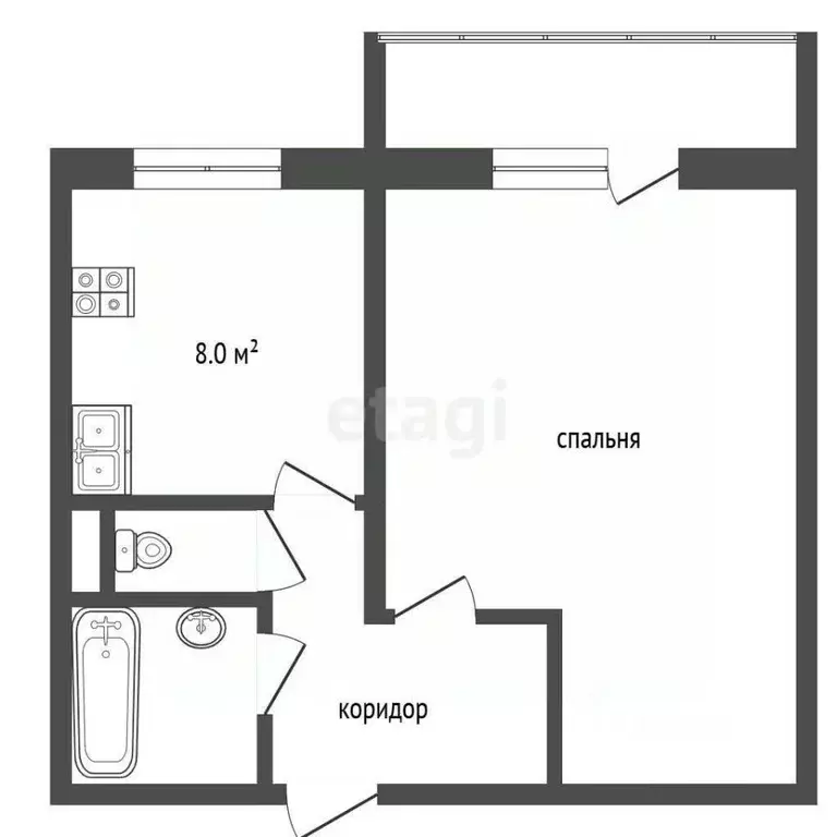 1-к кв. Ярославская область, Тутаев Советская ул., 34 (32.6 м) - Фото 0