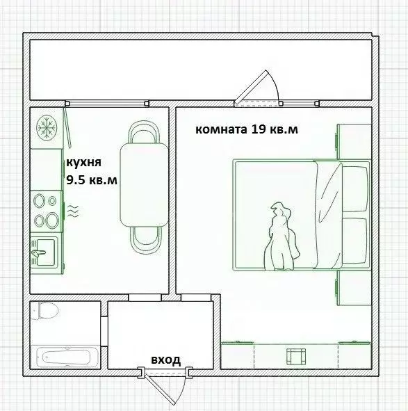 1-к кв. Москва ул. Степана Шутова, 6К1 (36.0 м) - Фото 1