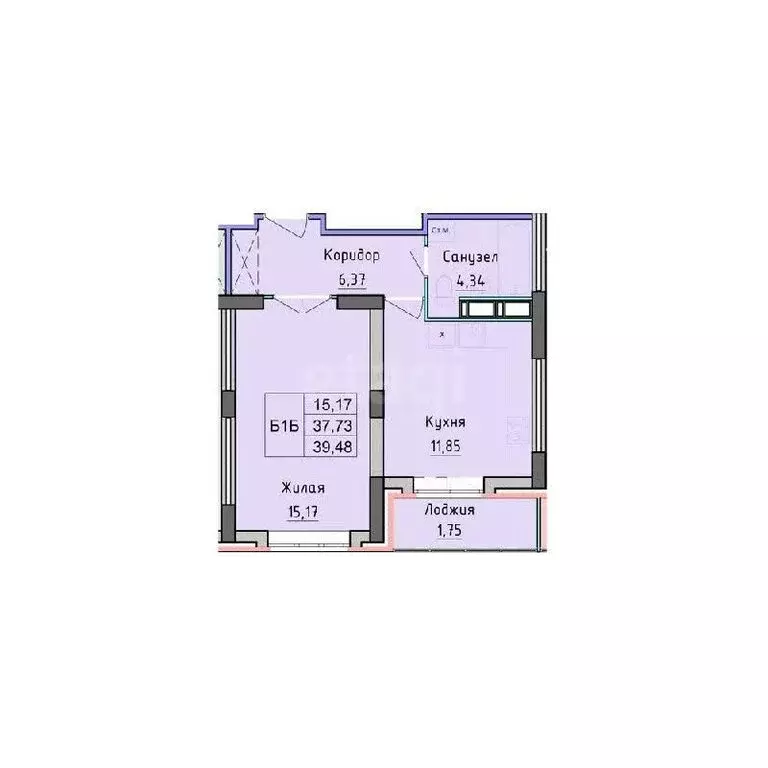 1-комнатная квартира: Ярославль, проспект Фрунзе, 53 (39 м) - Фото 1