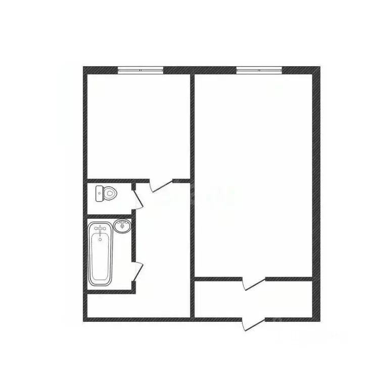 1-к кв. Белгородская область, Белгород ул. Губкина, 44а (33.0 м) - Фото 1